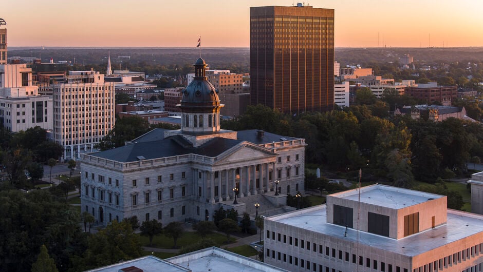 View of downtown Columbia SC